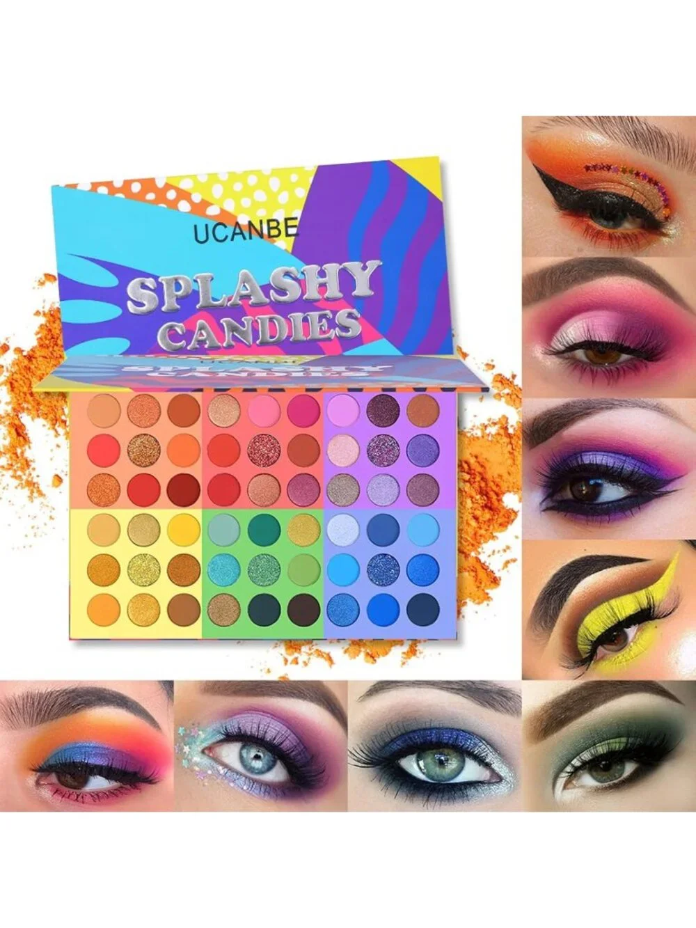 Women's Palette 3 40 Color Eyeshadow Matte Shimmer Pigmented Powder Makeup Kit